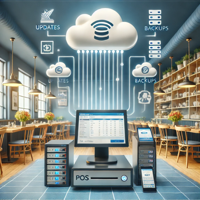cloud-based point of sale system in a store