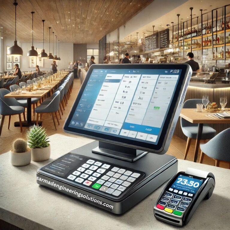 Point of sale system working in restaurant